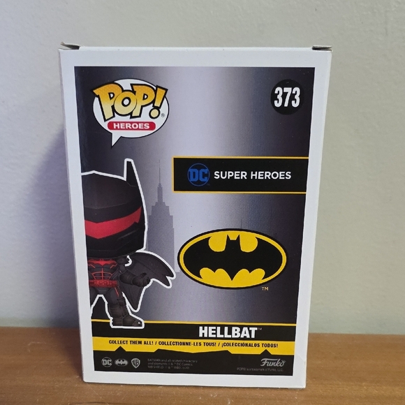 Funko Pop Heroes Hellbat Figure - Black and Red - Picture 3 of 6
